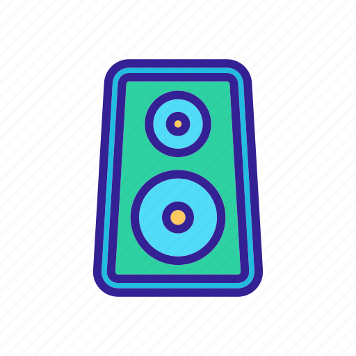 Acoustic, art, audio, bass, column, concept, speakers icon - Download on Iconfinder