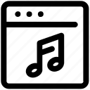 audio, music, note, web, website