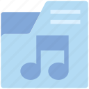 file, folder, multimedia, music note, songs folder
