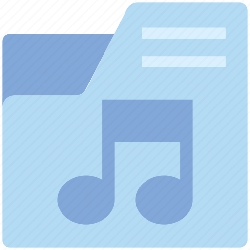 File, folder, multimedia, music note, songs folder icon - Download on Iconfinder