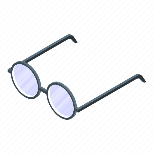 Auditor, eyeglasses, isometric icon - Download on Iconfinder