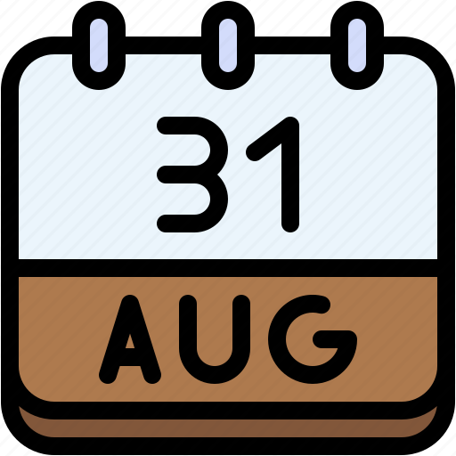 Calendar, august, thirty, one, date, monthly, time icon - Download on Iconfinder