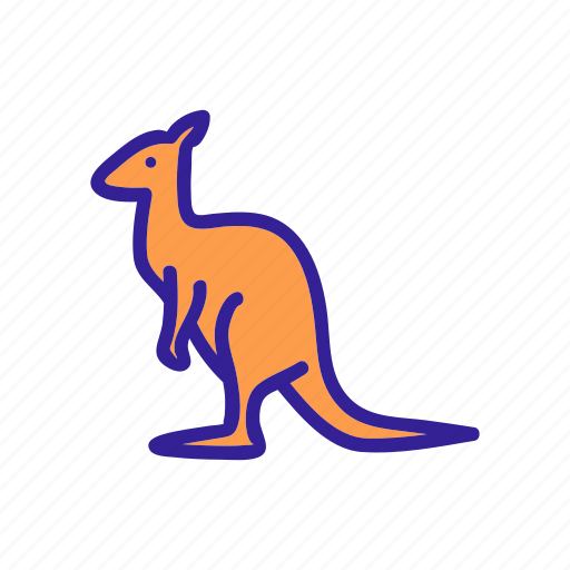 Australia, australian, contour, kangaroo, nature icon - Download on Iconfinder
