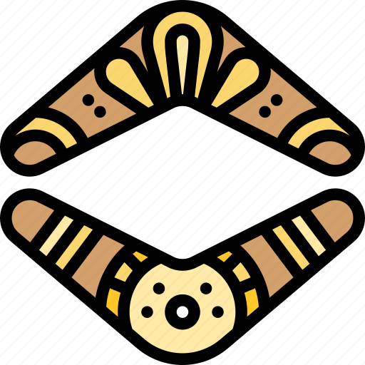 Boomerang, aboriginal, throw, traditional, australia icon - Download on Iconfinder