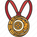 medal, winner, victory, competition, racing