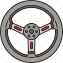 steering, wheel, drive, car, automobile