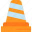 traffic, cone, danger, hazard, icon 