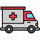 ambulance, emergency, hospital, vehicle, icon