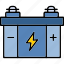 car, battery, automotive, charging, truck, vehicle, icon 