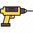 hand, drill, driver, screwdriver, icon
