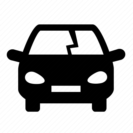 Auto, car, crash, damage, repare, salvage, windshield icon - Download on Iconfinder