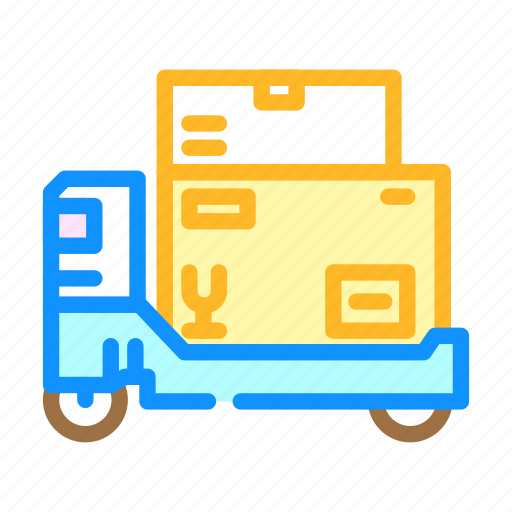 Package, loading, autonomous, delivery, robot, technology icon - Download on Iconfinder