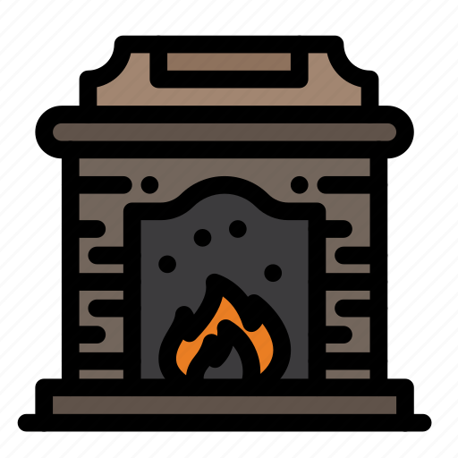Chimney, fire, flame, place icon - Download on Iconfinder