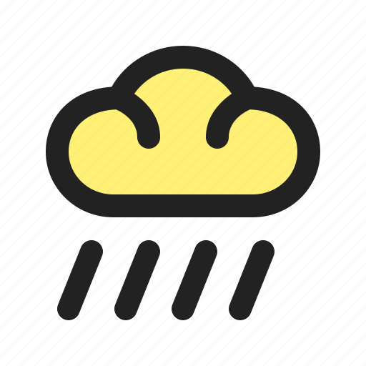 Cloudy, forecast, meteorology, rainny, weather icon - Download on Iconfinder