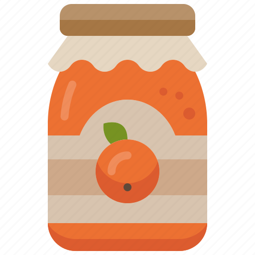Jam, orange, food, sweet, dessert, jar, restaurant icon - Download on Iconfinder