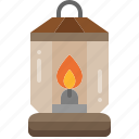 camping, light, oil, lamp, fire, lantern, illumination