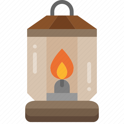 Camping, light, oil, lamp, fire, lantern, illumination icon - Download on Iconfinder