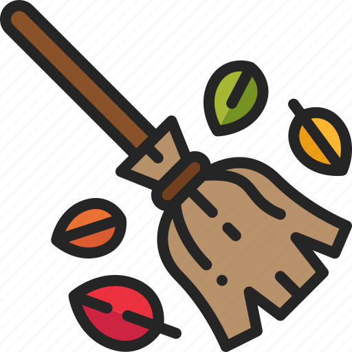 Tool, cleaning, broom, equipment, sweep, leaf icon - Download on Iconfinder