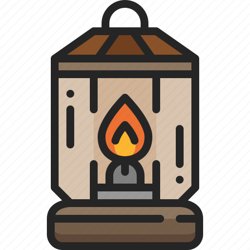 Light, oil, lamp, camping, illumination, lantern, fire icon - Download on Iconfinder