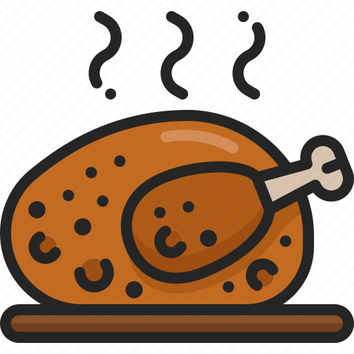 Food, meal, thanksgiving, roast, turkey, restaurant, chicken icon - Download on Iconfinder