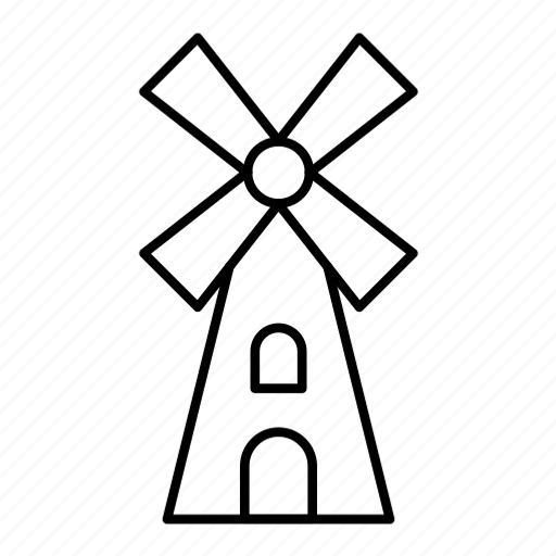 Windmill, kinderdijk, mill, netherlands, energy icon - Download on Iconfinder