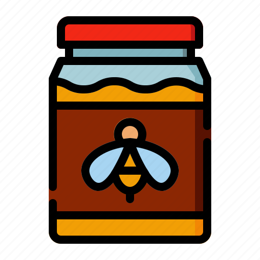 Honey, jar, food, bee, jam icon - Download on Iconfinder