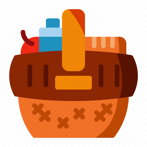 Basket, food, market, picnic, commerce icon - Download on Iconfinder