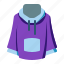 hoodie, apparel, jacket, clothing, wear, clothe 