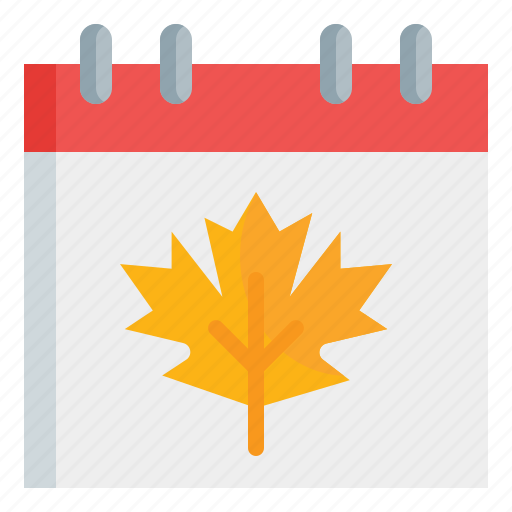 Autumn, calendar, fall, leaf, season, date, schedule icon - Download on Iconfinder