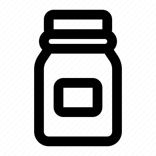 Jar, mason, butter, jam, honey icon - Download on Iconfinder