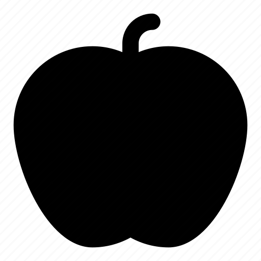 Glyph, apple, fruit, diet, food, vegan, healthy icon - Download on Iconfinder