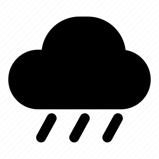 Glyph, rain, rainy, weather, climate, storm, cloud icon - Download on Iconfinder