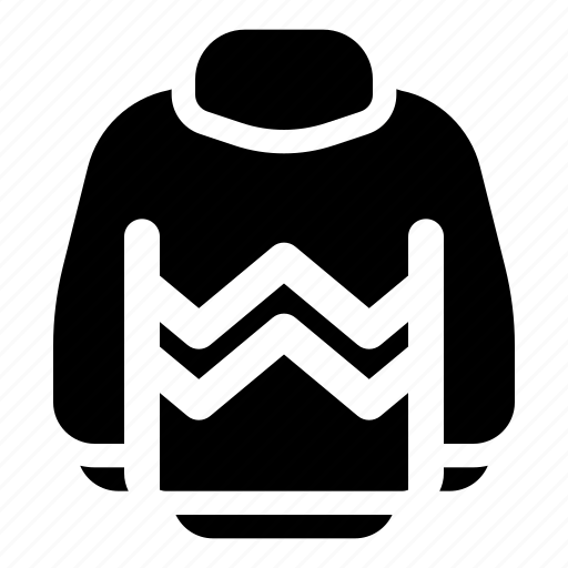 Glyph, sweater, man, fashion, clothes, clothing, men icon - Download on Iconfinder