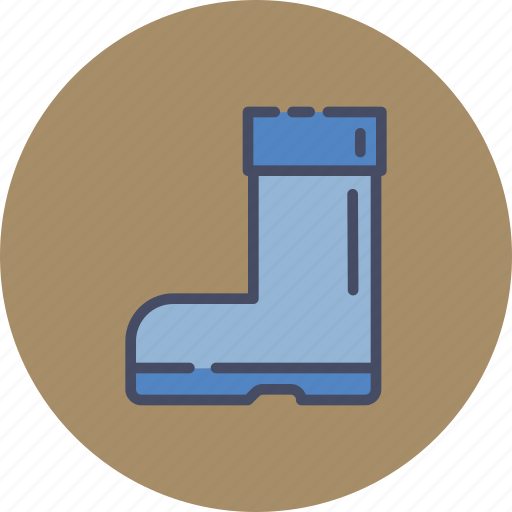 Autumn, boot, footwear, rainy, rubber, shoe, winter icon - Download on Iconfinder