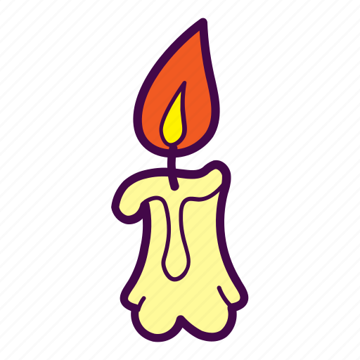 Candle, flame, light, melt, wax icon - Download on Iconfinder