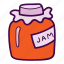 glass, jam, jar, marmalade 