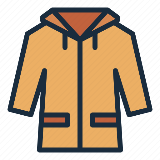 Raincoat, clothes, autumn, fall, season icon - Download on Iconfinder