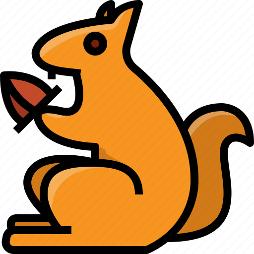 Animal, autumn, nut, squirrel icon - Download on Iconfinder