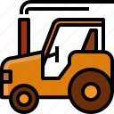 autumn, farm, tractor, transport