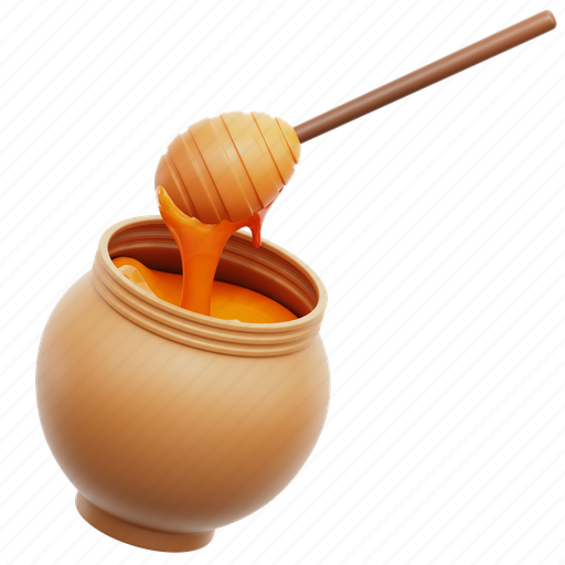 Honey, autumn, sweet, food 3D illustration - Download on Iconfinder