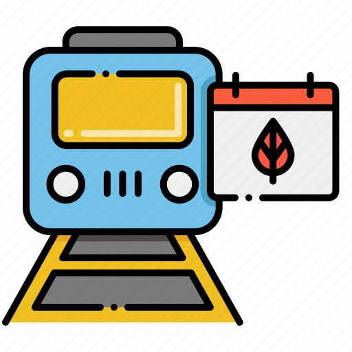 Autumn, train, schedule, transport icon - Download on Iconfinder