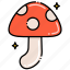mushroom, vegetable, fungi, toadstool 