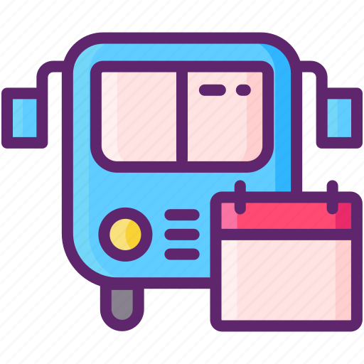 Autumn, bus, schedule, transport icon - Download on Iconfinder