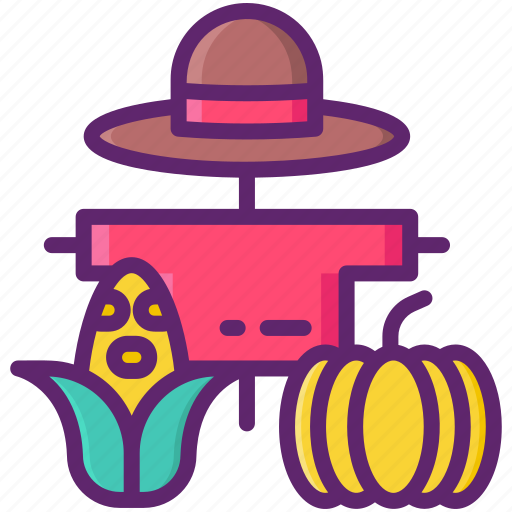 Harvest, festival, autumn, season, corn, pumpkin, scarecrow icon - Download on Iconfinder