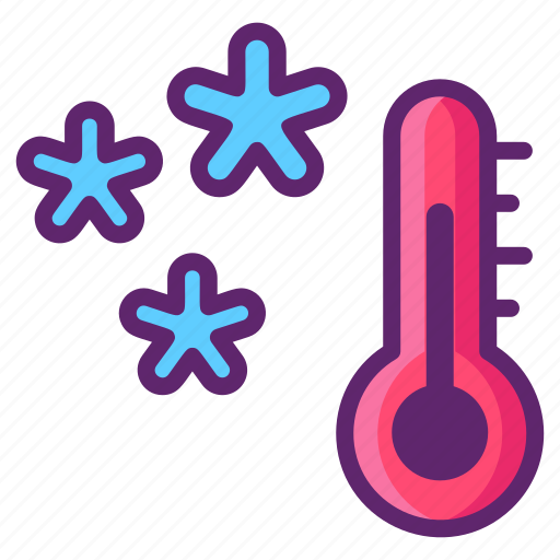 Warm, spell, thermometer, ice icon - Download on Iconfinder