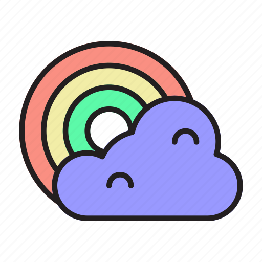 Wave, colorful, day, sky, summer, rainbow, clouds icon - Download on Iconfinder