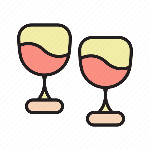 Drink, glass, party, celebration, beverage, dinner, wine icon - Download on Iconfinder