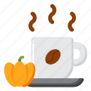 pumpkin, flavored, coffee, beverage, mug