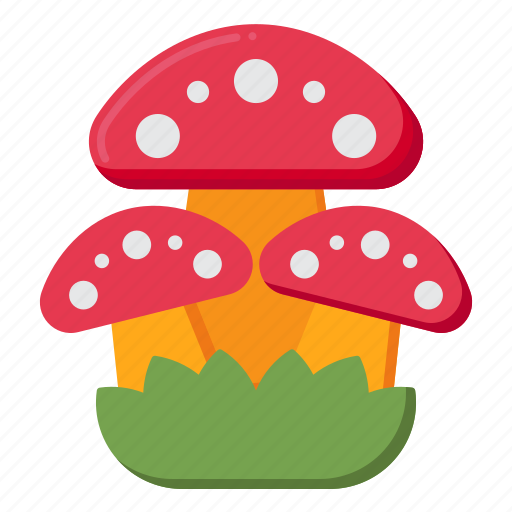 Three, mushrooms, vegetable, fungi, toadstool icon - Download on Iconfinder