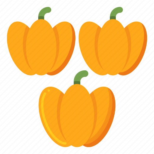 Three, pumpkins, fruit, vegetable, halloween icon - Download on Iconfinder
